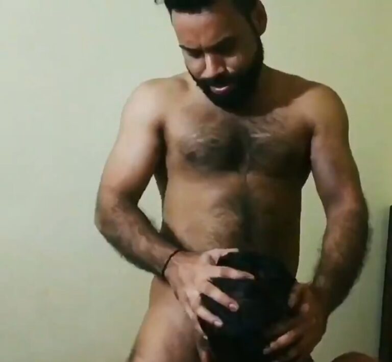 Gay manly hunk fucking a sluts mouth