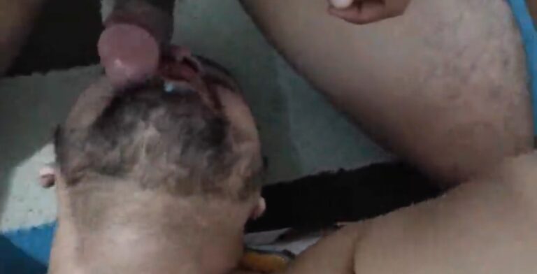 Cum facial sex with horny face fucked boy