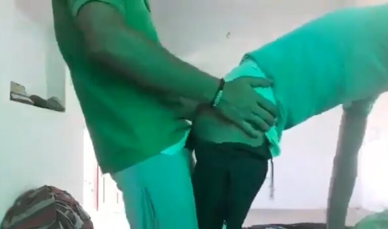 Young horny men enjoying doggy style quickie gay sex