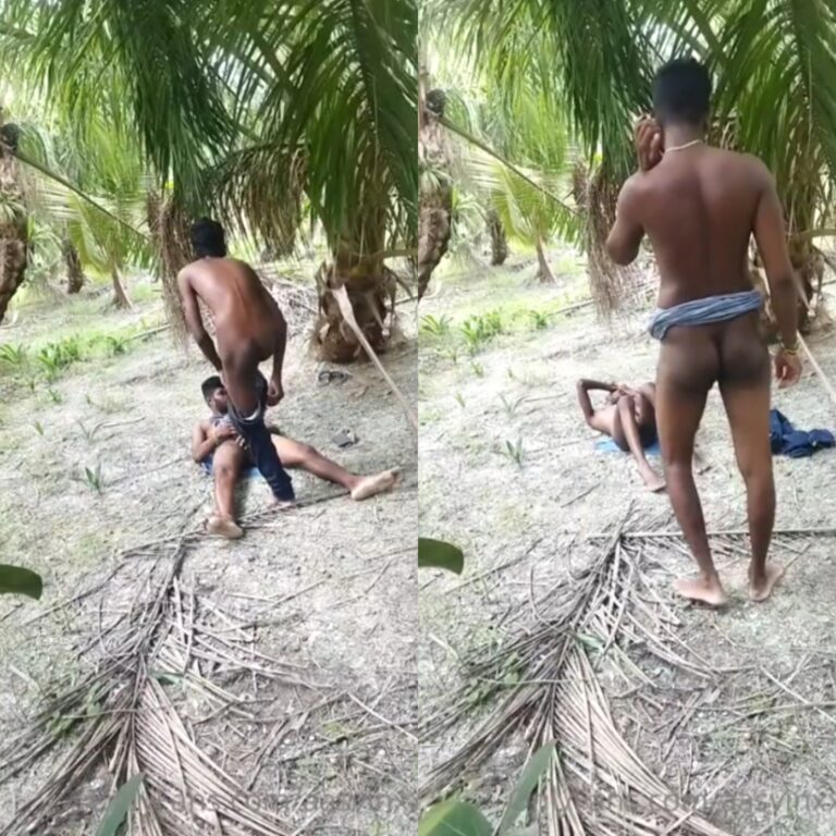 Coconut farm workers outdoor fuck clip
