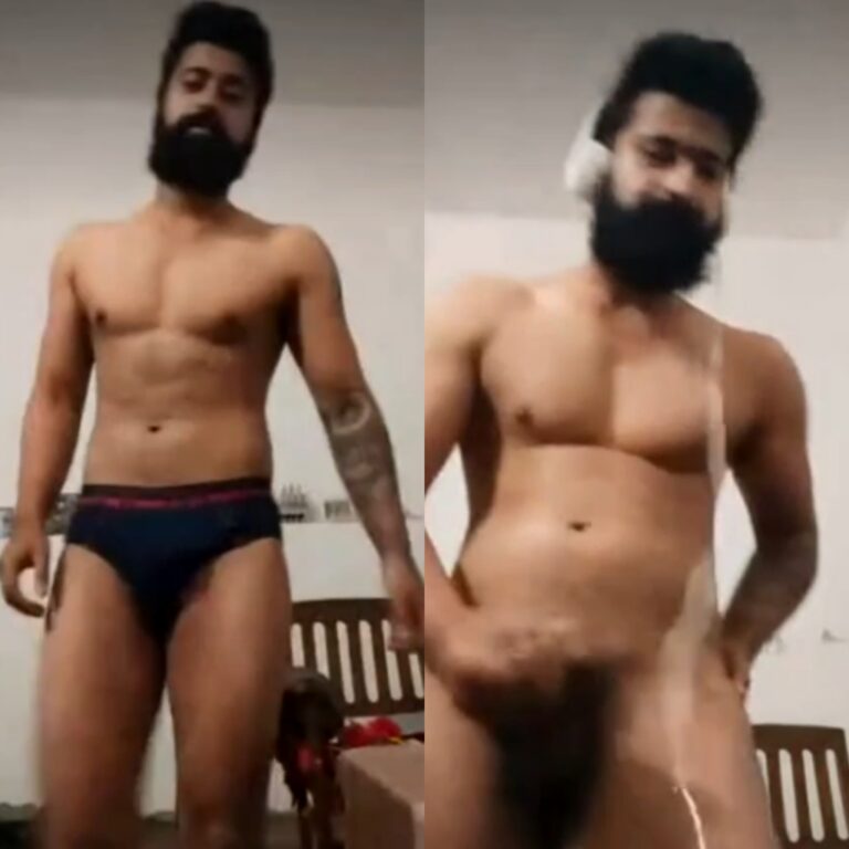 Bearded Delhi Man Enjoys Solo Masturbation and Voice Sexting.