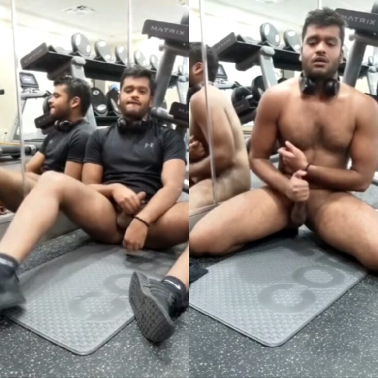 Gym freak man handjob mms