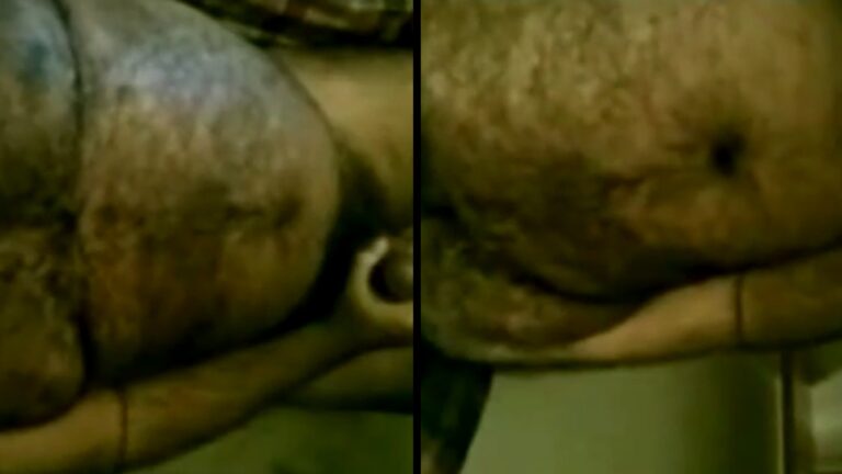 Hairy body man show his big cock