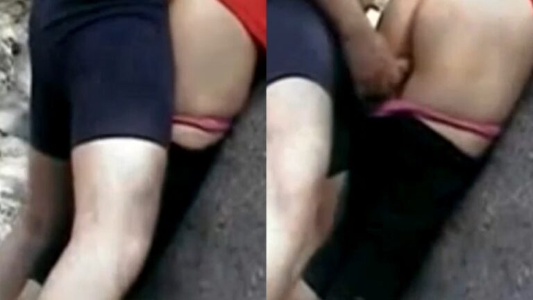 Outdoor big ass man fucked by skinny guy