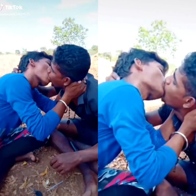 Outdoor gay kissing video