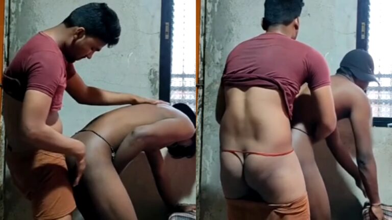Lean ass man gets anal sex