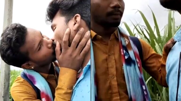 Outdoor kissing video