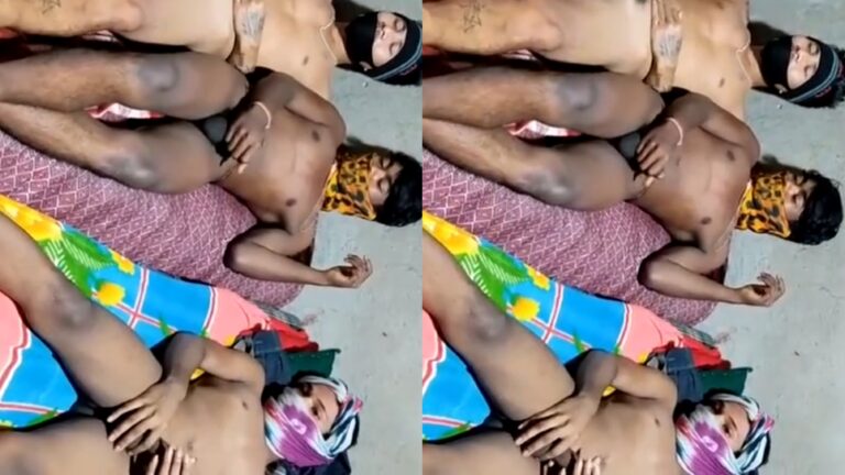 Threesome room sex video