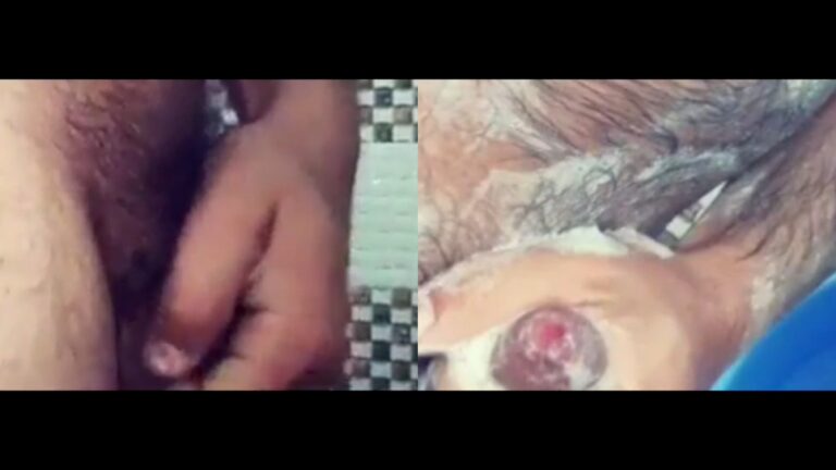 Dick washing video