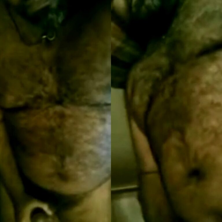 Hairy bear man handjob