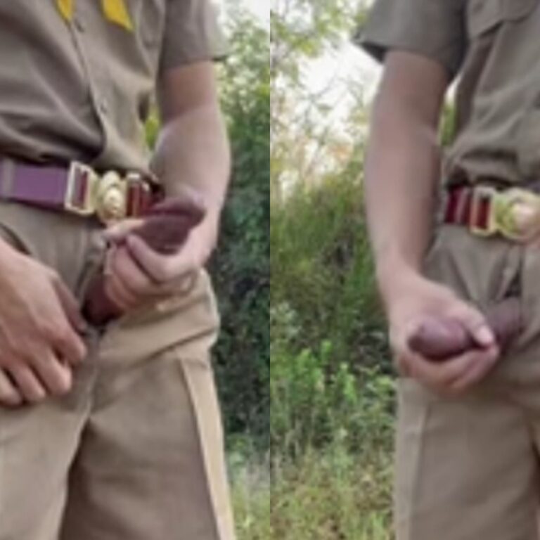 Police officer handjob video