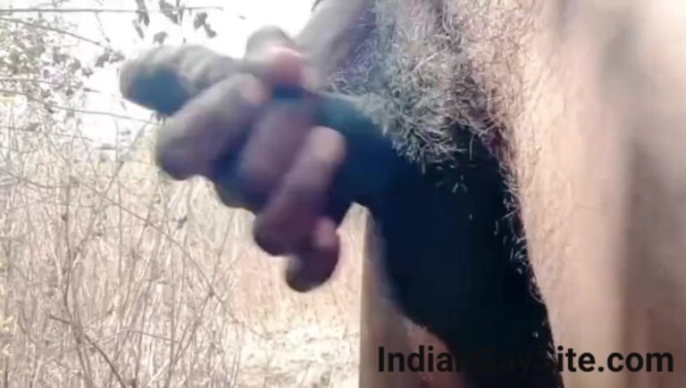 Black cock man playing with dick thumbnail